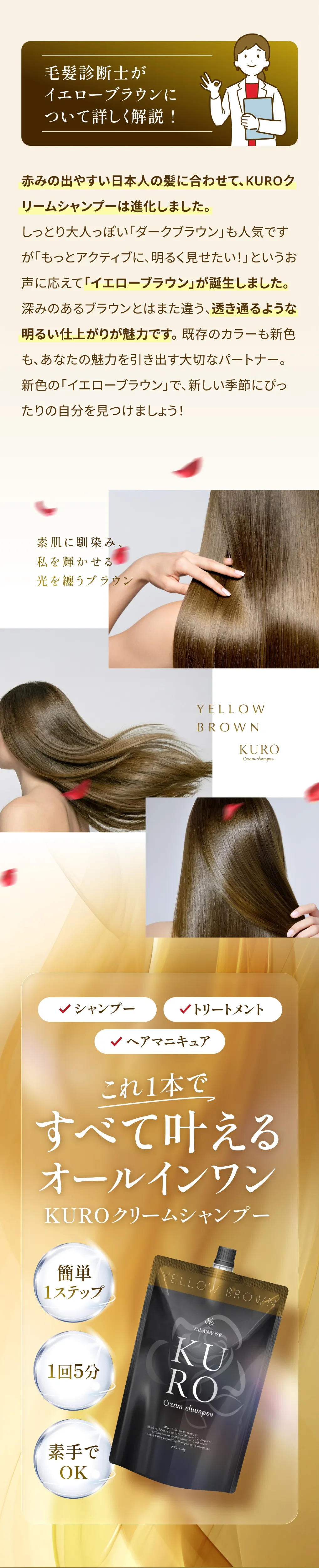 毛髪診断士がイエローブラウンについて詳しく説明